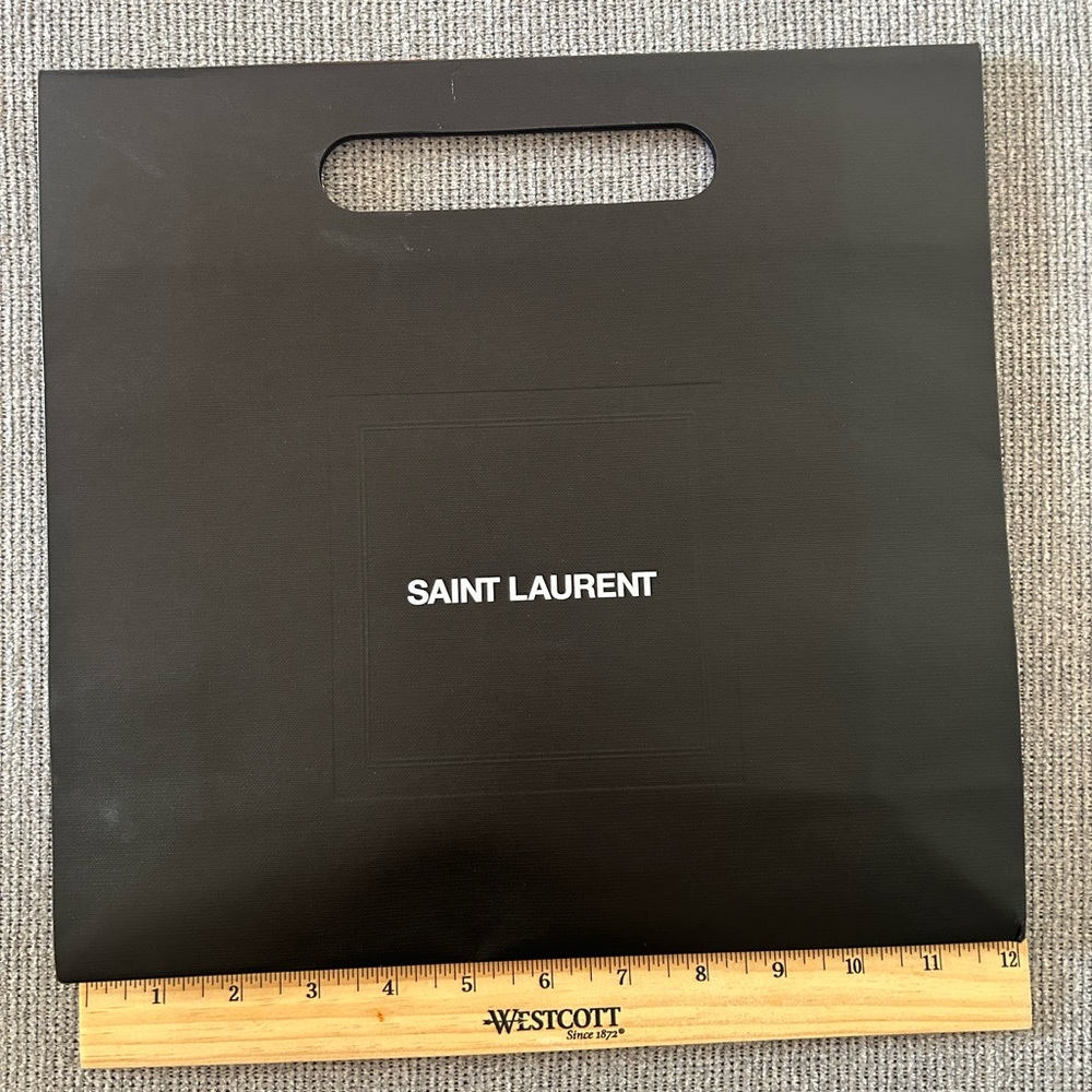 Saint Laurent Sleek Black Shopping Tote